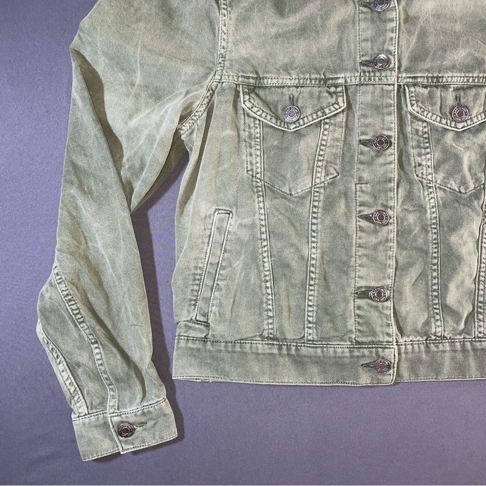 GAP Light Olive Jean Jacket - Picture 4 of 10